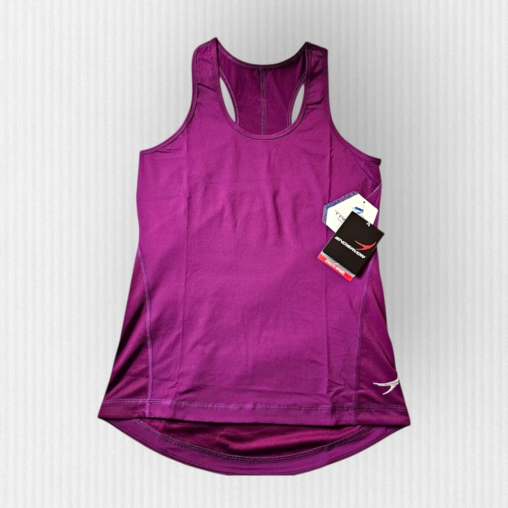 Endeavor Tank Women's‎ Athletic Top Color Fig Purple Size Small Activewear NWT